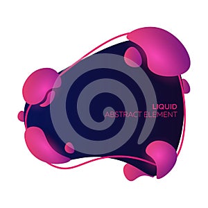 Liquid vector colorful shapes. Abstract modern graphic elements. Vector Illustration.