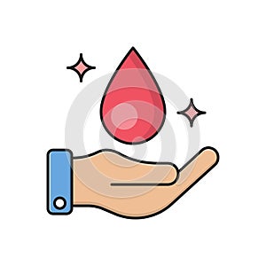 Liquid vector colour line  icon