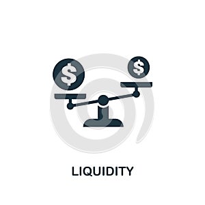 Liquidity icon. Premium style design from crowdfunding icon collection. UI and UX. Pixel perfect liquidity icon. For web design, a