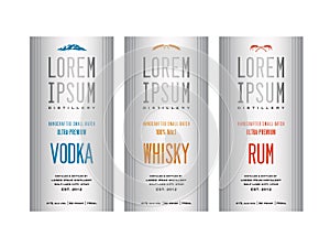 Liquor bottle label designs