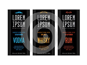 Liquor bottle label designs photo