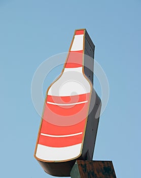 Liquor Bottle Sign