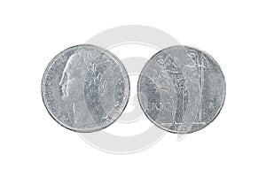 100 Lire 1976 ,Italian coin