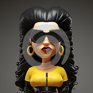 Lisa Lisa - Adorable Toy Sculpture With Chicano Art Style