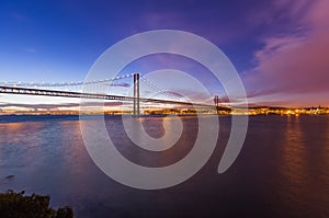 Lisbon and 25th of April Bridge - Portugal