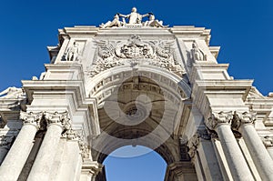Lisbon, Arco da Rua Augusta, Portugal photo