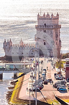 Lisbon, Belem Tower and Tagus River, Portugal
