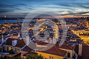 Lisbon at dusk