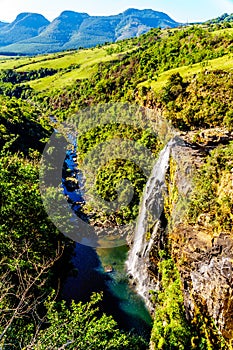 Lisbon Falls near God`s Window on the Panorama Route