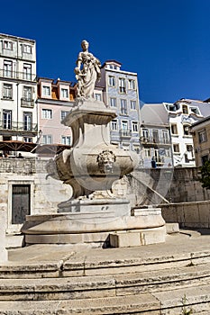 Lisbon Fountain of Janelas Verdes photo