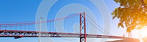 Lisbon, Landmark suspension 25 of April bridge