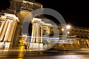 Lisbon night tram