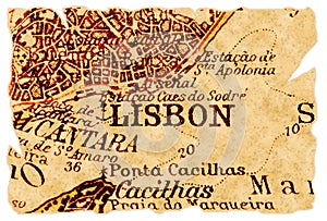 Lisbon old map