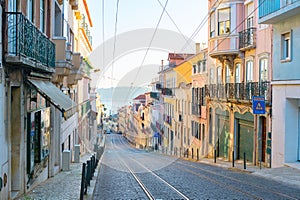 Lisbon Old Town street. Portugal