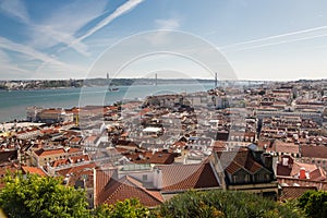 Panorama of Lisbon,Portugal photo