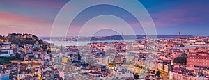 Lisbon Panorama Sunrise.