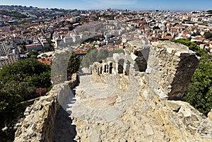 Lisbon, Portugal, The Castelo de Sao Jorge.