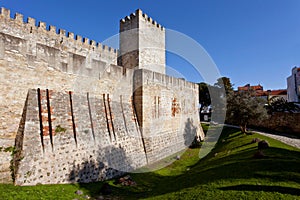 Lisbon, Portugal. Castelo de Sao Jorge aka Saint George Castle.