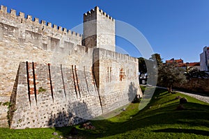 Lisbon, Portugal. Castelo de Sao Jorge aka Saint George Castle. photo
