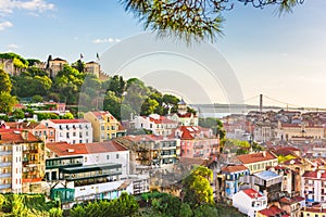 Lisbon, Portugal City Skyline