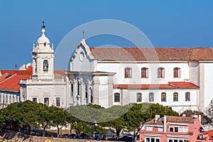 Lisbon, Portugal. Graca Church and Convent and Sophia de Mello Breyner Andresen Viewpoint photo