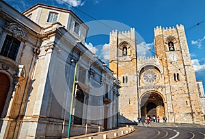 Lisbon Portugal. Lisboa Cathedral Santa Maria Maior hurch