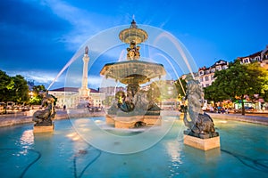 Lisbon, Portugal Rossio Square photo