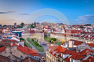 Lisbon, Portugal Rossio Square photo