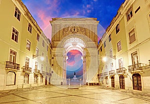 Lisbon - Praca do Comercio, Portugal photo