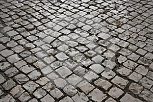 Lisbon, road as background