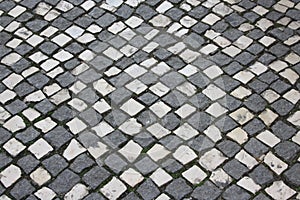 Lisbon, road as background