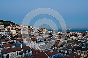 Lisbon Skyline at Night.