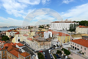 Lisbon Skyline and Tejo River, Lisbon, Portugal