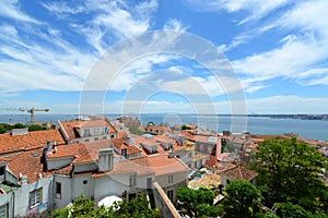 Lisbon Skyline and Tejo River, Lisbon, Portugal photo