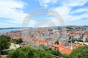 Lisbon Skyline and Tejo River, Lisbon, Portugal photo