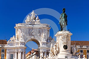 Lisbon statues photo