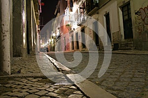 Lisbon street by night
