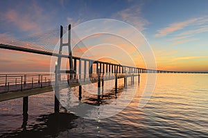 Lisbon Vasco da Gama Bridge.