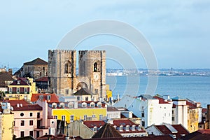 Lisbon view with the cathedral photo