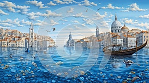 Lisbons Underwater Skyline