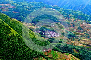 Lishui terrace scenery