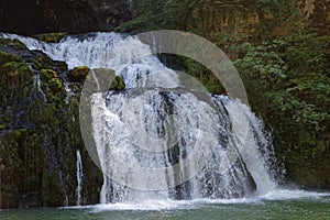 Lison river source waterfall