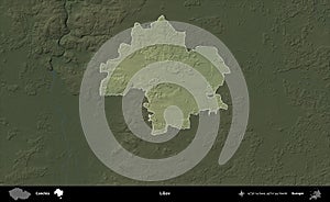 Lisov highlighted, Czechia. Physical