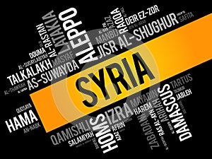 List of cities and towns in Syria