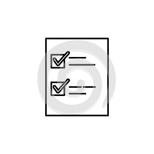 List icon. Element of global logistics icon for mobile concept and web apps. Thin line List icon can be used for web and mobile