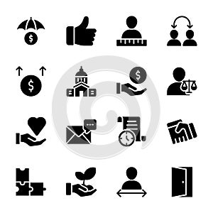 List of Personal Quality, Employee Management Solid Icons