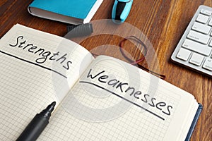 List of Strengths and Weaknesses