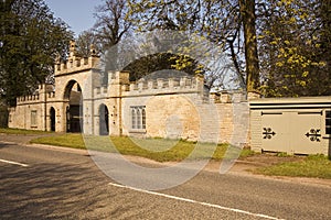 Listed entrance gateway to Redbourne Hall