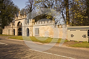 Listed entrance gateway to Redbourne Hall photo