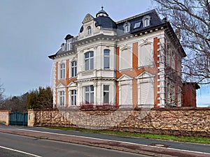 Listed historic villa (historicist architecture) in Magdeburg, Germany